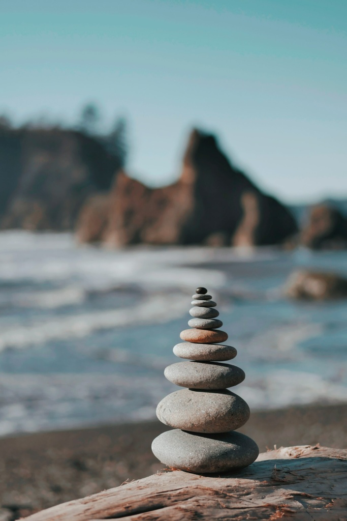 rocks stacked on top of each other in perfect balance